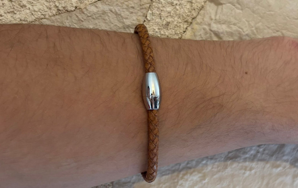 Bracelet homme fin en cuir