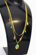 Collier breloque double