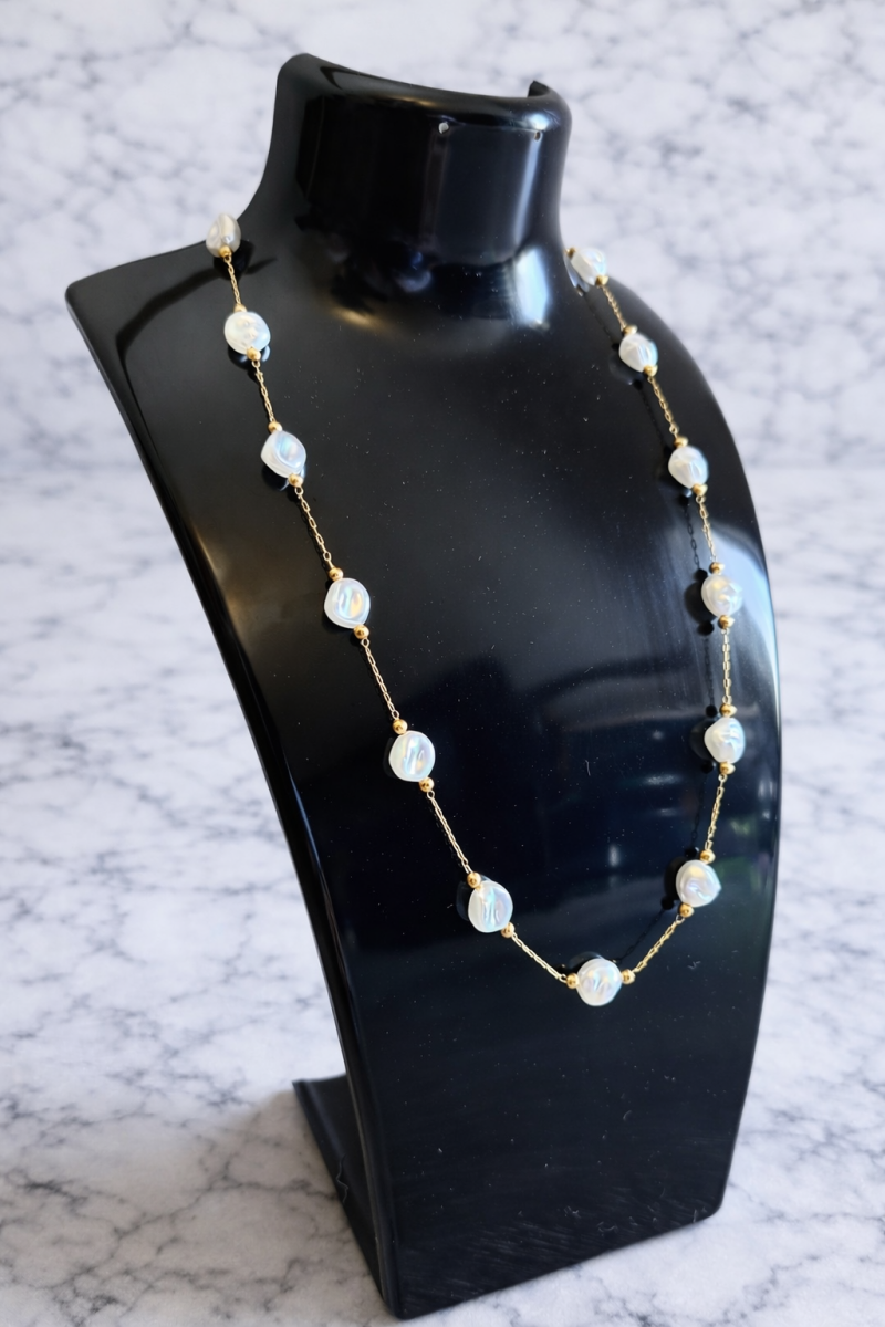 Collier perle — argent