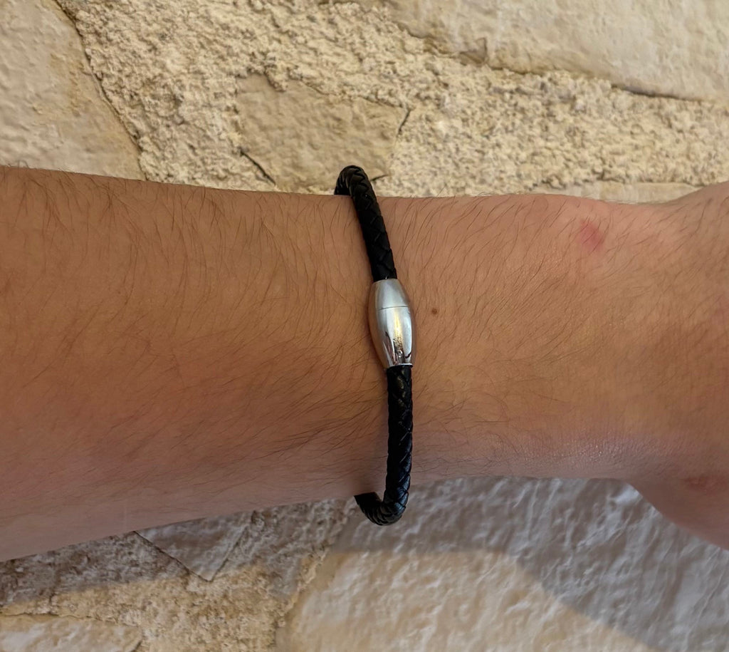 Bracelet homme fin en cuir