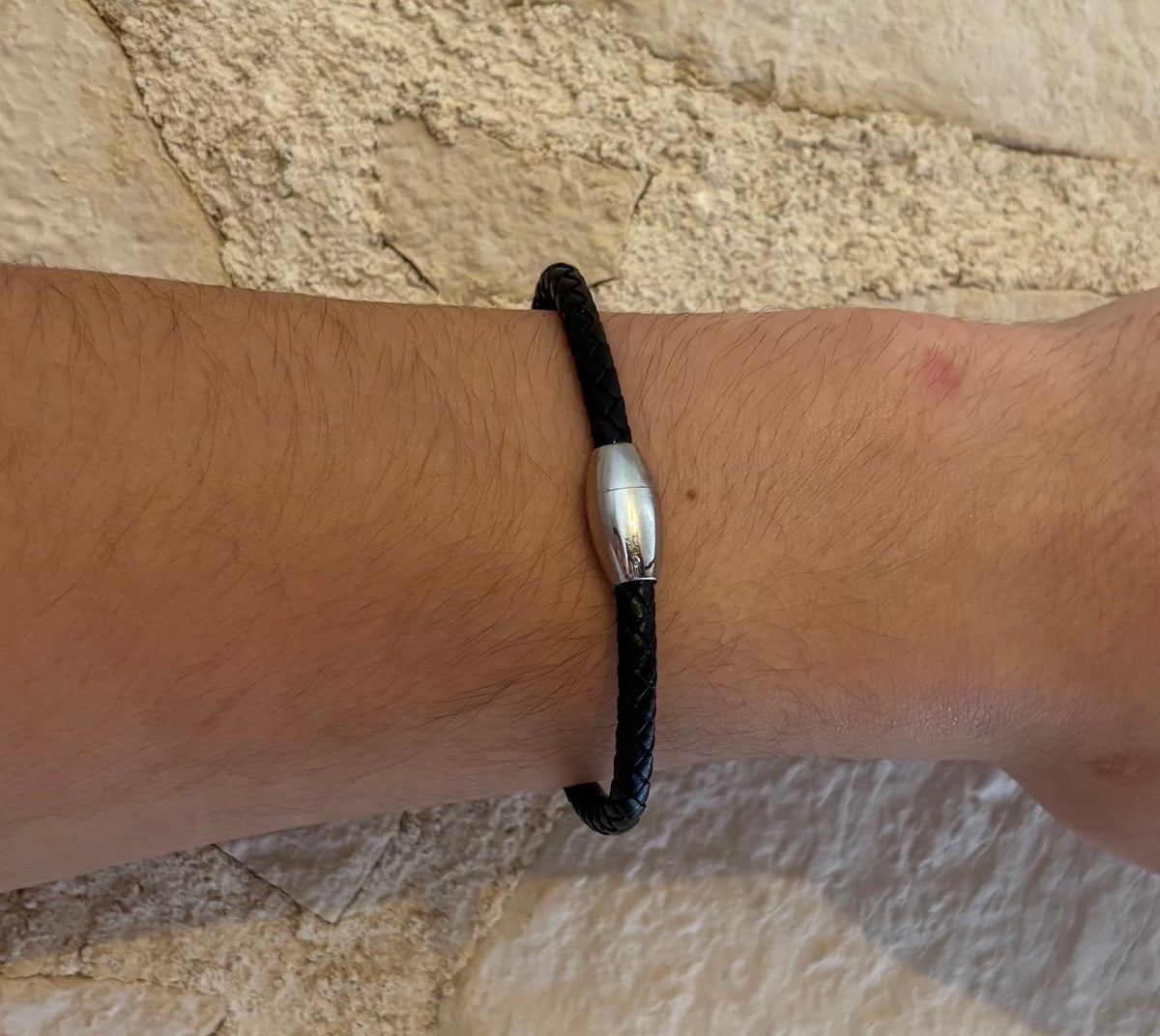 Bracelet homme fin en cuir