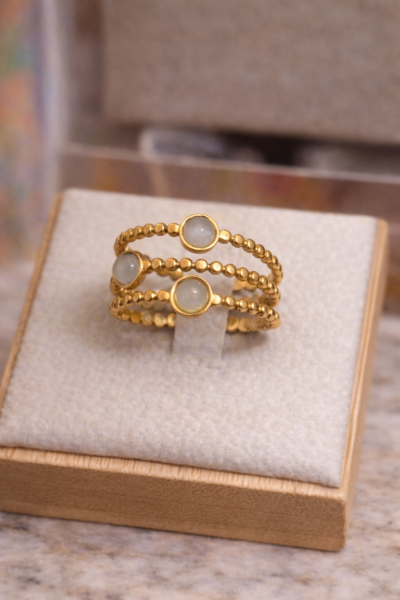 Bague triple — argent