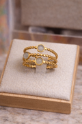 Bague triple — argent