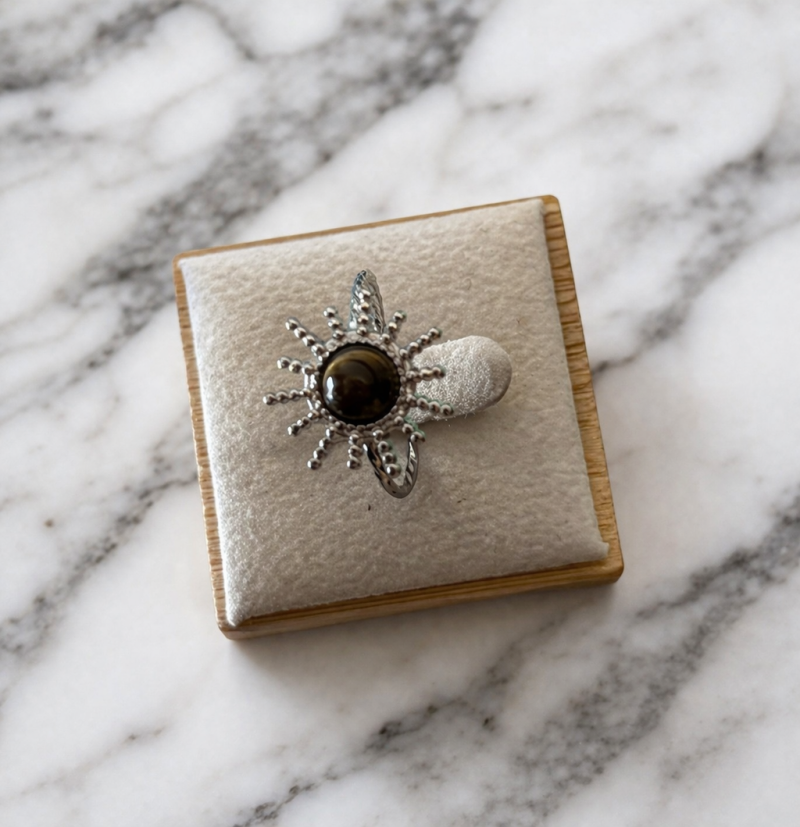 Bague soleil — argent