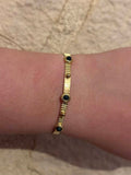Bracelet jonc — or vert
