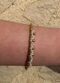 Bracelet jonc fleur