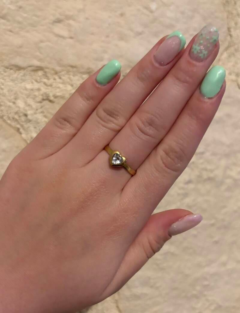 Bague cœur Crystal