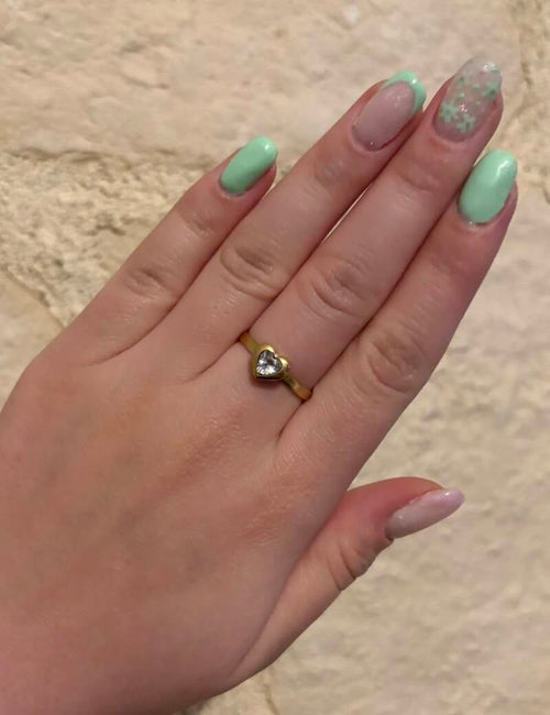 Bague cœur Crystal