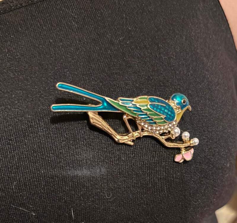 Broche hirondelle