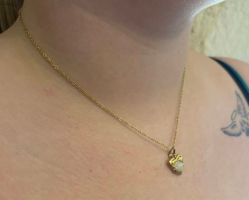 Collier pierre — argent