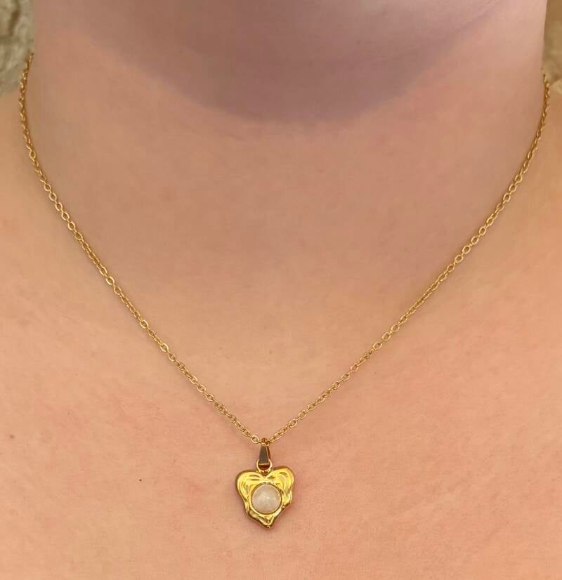 Collier pierre — argent