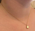 Collier cœur blanc