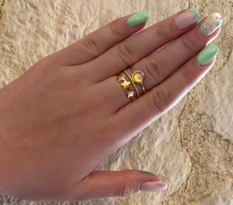 Bague triple
