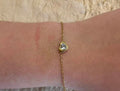 Bracelet cœur rouge — Or blanc