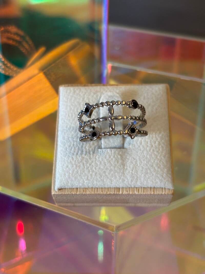 Bague triples — argent