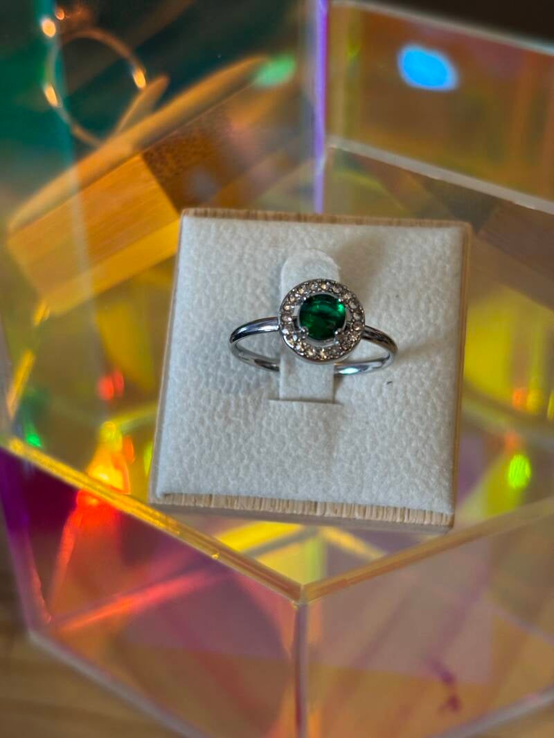 Bague diamant — argent