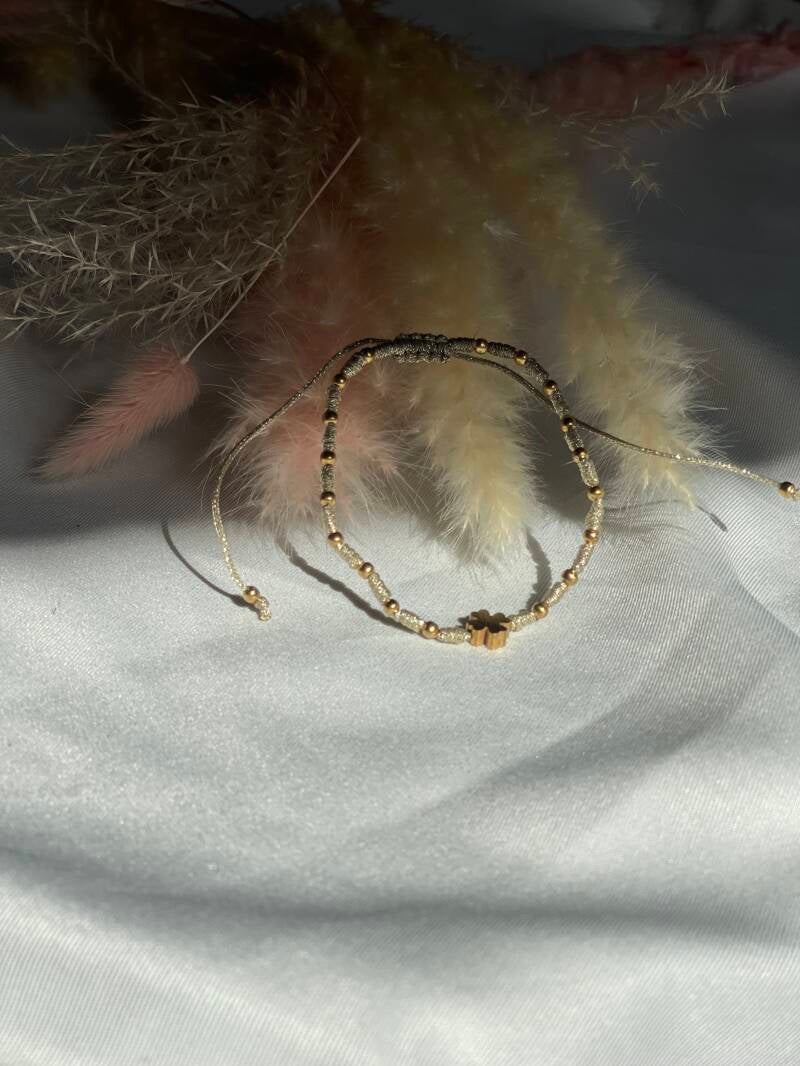 Bracelet trèfle — Bleu claire