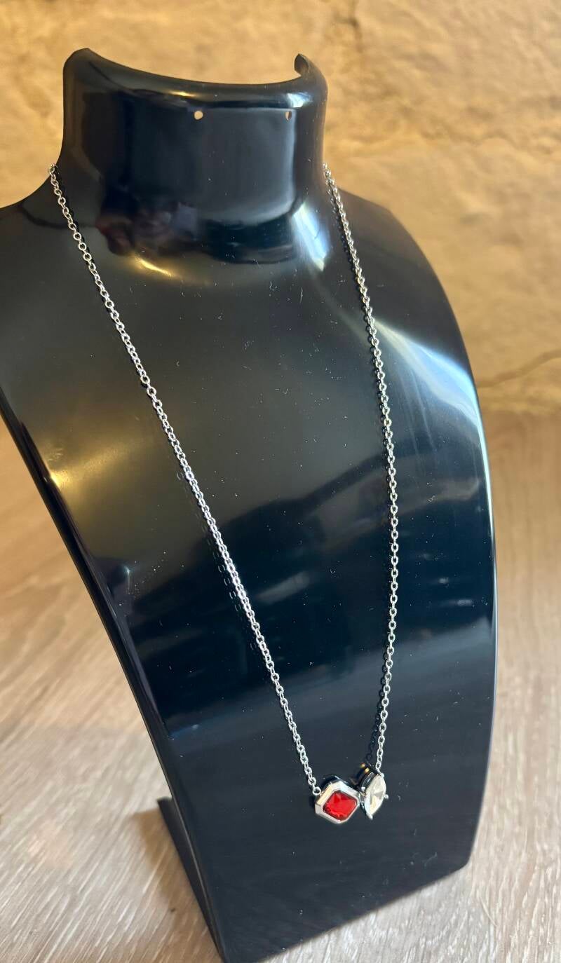 Collier diamant — argent