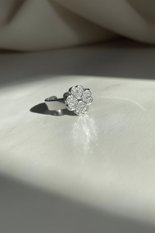 Bague trèfle — argent