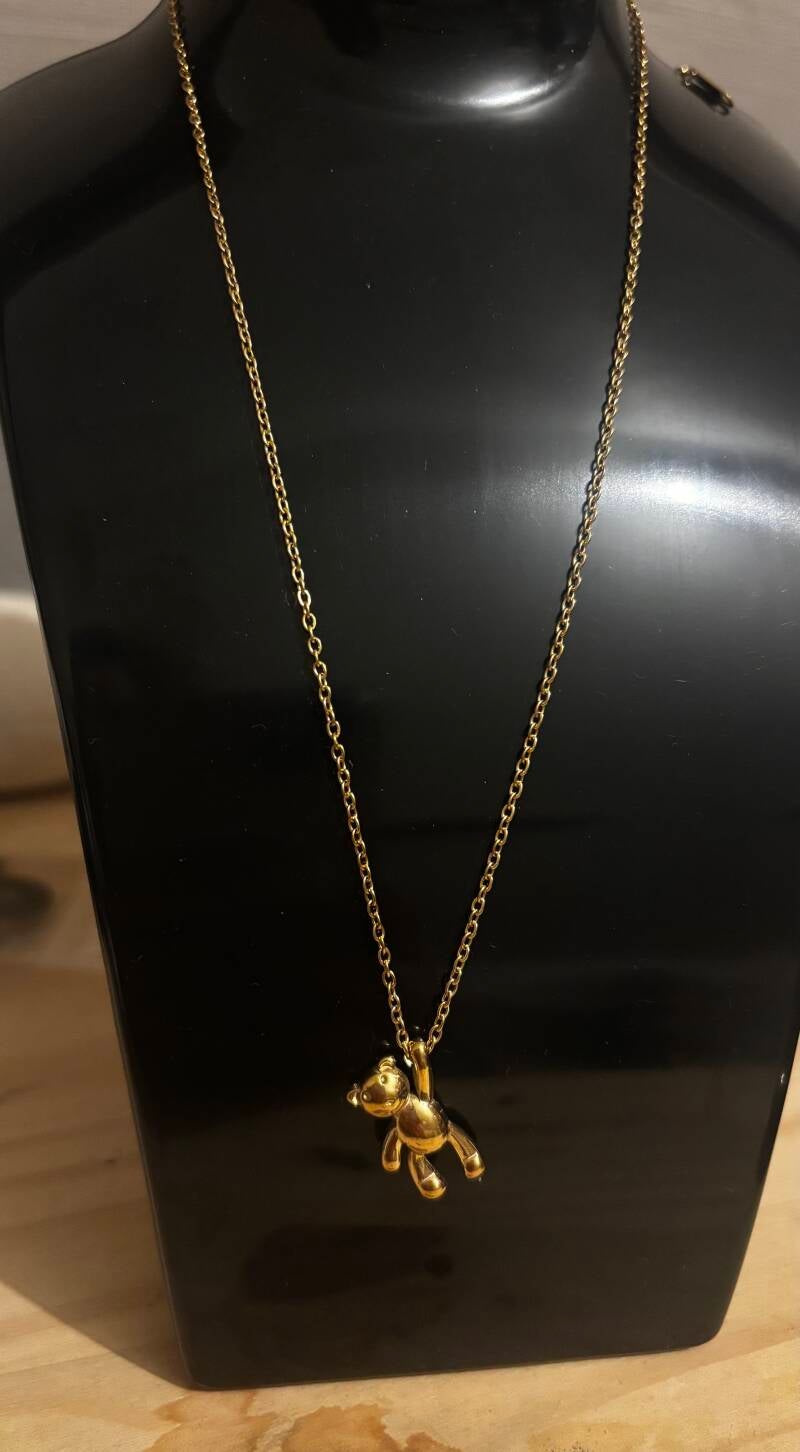 Collier nounours — Or