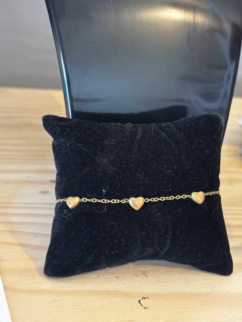 Bracelet cœur — argent