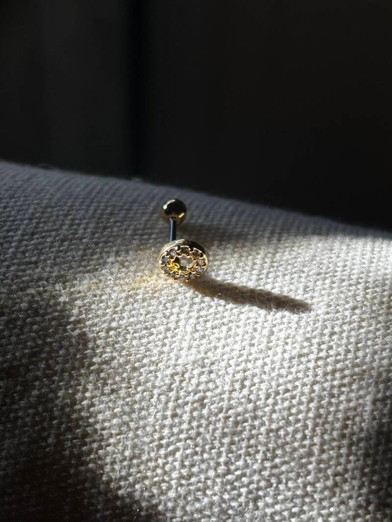 Piercing rond — argent